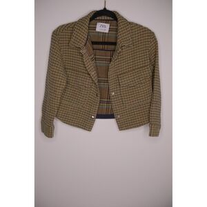 Zara Kids Plaid Button Front Jacket Size 11-12 Years CM 152